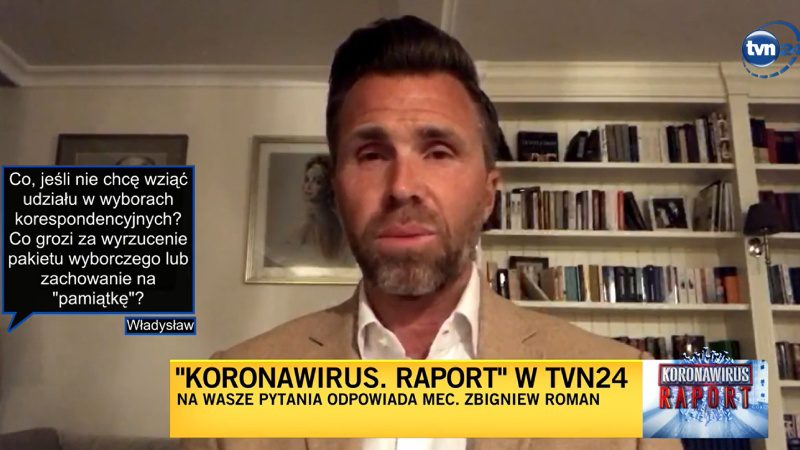 Adwokat Roman w TVN24 – 22.04.2020